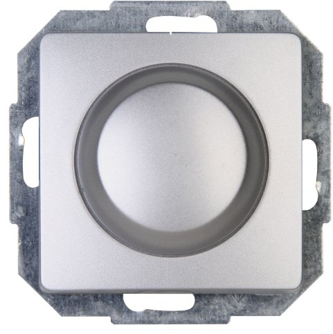 Kopp Paris Wippen-Wechsel-Dimmer (Phasenabschnitt), Farbe Silber 803520082