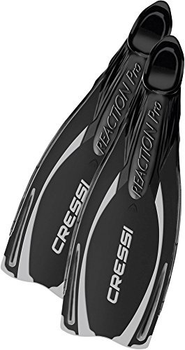 Cressi Herren Reaction Pro Closed-Foot Tauchflossen (Schwarz, 8/9-42/43)