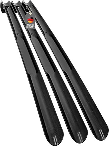 Lantelme skodragare 65 cm 3 stycken med färgurval plast skosked i Tyskland tillverkad XL lång och stabil, - svart - 36 37 38 39 40 41 42 43 44 45 46