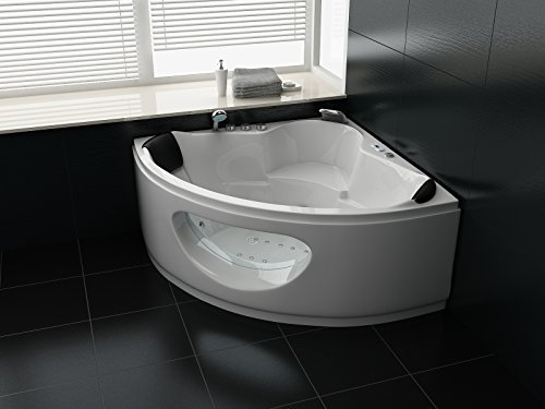 Luxus Whirlpool Badewanne 138x138 in Vollausstattung (Massage) - Sonderaktion
