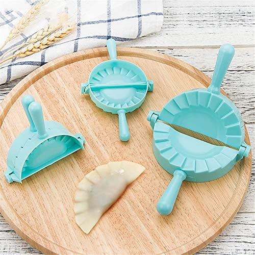 Ravioli Maker Set, VolksRose 3 Pack Plastic Pierogi Dumpling Maker Wrapper Pastry Dough Press Pie Empanada Press Mould Pastry Crimpers, Pelmeni Dumplings Kitchen Cooking DIY Tool, Round Shape, S M L