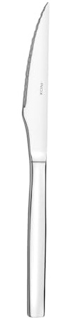 Amefa - Couteaux steak - Lot de 12 - Valmy - Acier inoxydable 13 C, Finition Standard - Longeur 230 mm - Inox