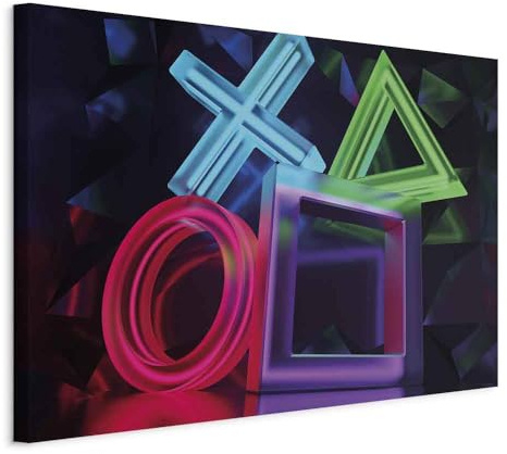 murando - Leinwandbild Spielkonsole Game, 120x80 cm, 1-teilig, Schlafzimmer | Hochwertige Leinwand, sofort aufhängbar, ideal fürs Wohn- oder Schlafzimmer, wasserfest und lichtecht, langlebig, stilvoll