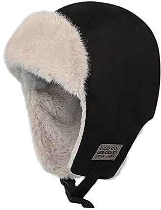 Trappermütze Damen Mädchen Fliegermütze Trapper Warm Pilotenmütze Winddicht Winterhüte Fleece Skimütze mit Ohrenklappen Kuschelig Mütze Verdickt Fleecemütze Winter Freizeithut für Radfahren Skifahren