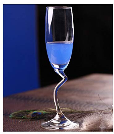 caihuashopping Wassergläser Cocktail-Glas-Trinkglas Elegant Design Rotwein-Glas-Trinkglas Gläser Kelche Juice Cups wiederverwendbarer und Durable 5,46 Unzen Trinkglas