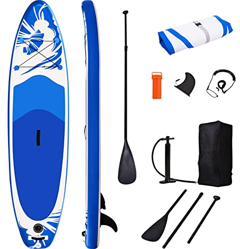 SECARUS Inflatable Paddle Board,Stand Up Paddle Board for Adults, Surfing, Yoga,with ISUP Accessories,Bottom Fin for Paddling, Leash, Hand Pump and Backpack