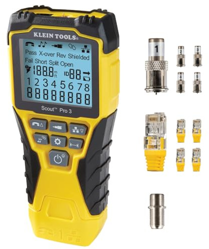 Comprobador de cables VDV501-851 Klein Tools Scout Pro 3 Audio/Video, Red, Telecomunicaciones