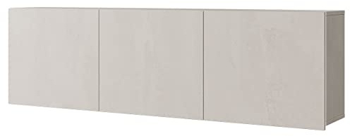Mirjan24 Hängeschrank Teen Flex 3D TF-09, Wandschrank mit 6 Fächer und 3 Türen, Wandregal, Buchregal, Wandboard, Regal, Hängeregal für Kinderzimmer/Jugendzimmer (Silk Flou)