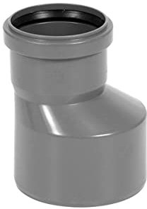 KNM TRADE HT-Reduktion lang DN 110 auf 75 – Übergang PP grau für Innenabwasser