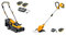 STIGA Collector 136e Akku-Rasenmäher-Set, Für Gärten bis 250 m² & Akku Rasentrimmer GT 100e Kit, 25cm Schnittbreite, mit 20V (2Ah) Akku & Ladegerät