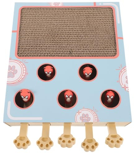 FRCOLOR Katzen Kratz Box Kätzchen Katzenhaus Karton Spielzeuge interaktives Kratzspielzeug Katzenspielzeug Stressabbauer Katzenkratzer Maulwurf kratzbaum für Katzen Kasten