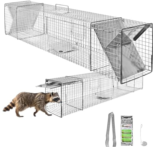 Petigi Lebendfalle Marder Rattenfalle Lebend Wiesel Garten Kaninchen Abwehr Umsiedeln Falle Haus Waschbär Fuchs Zubehör Vertreiben Dachboden 150 x 31 x 29 Heavy