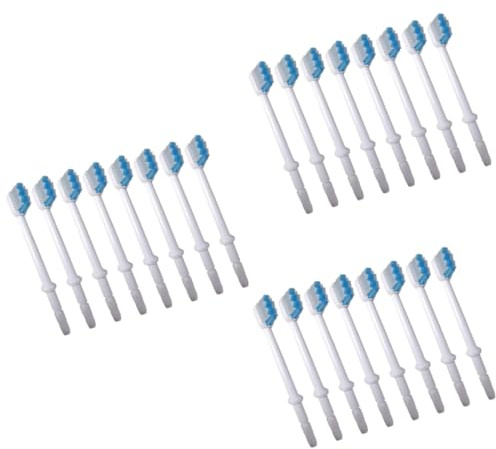 Healvian Stk Bürstenköpfe für Wasserzahnstocher aufsteckbürsten oral zahnhygiene Ersatz-Zahnbürstenköpfe Munddusche Ersatzbürstenköpfe Zubehör Bürstenkopf Düse Weiß