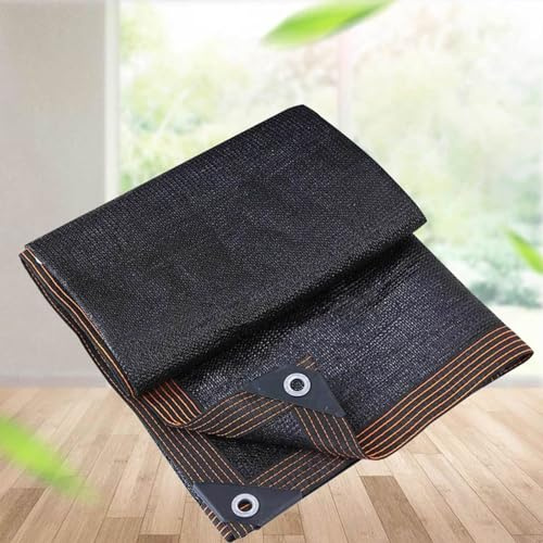 Red de sombra para velas de jardín al aire libre sombrillas de refugio distancia del agujero de 1 m con ojales, lona de malla de aislamiento térmico para exteriores sombra / planta / flor / protección