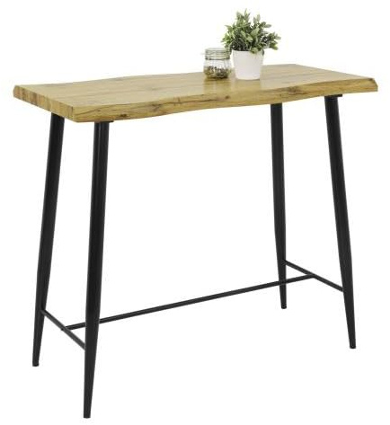 RASANTI Bartisch mit Baumkante GABI I BT Wildeiche/Schwarz