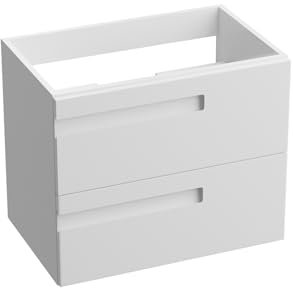 lavita Waschbeckenunterschrank Badezimmerschrank Floryda Weißer Glanz Hängeschrank Badschrank Waschtischschrank Schrank 60cm Breit Badezimmermöbel Lackierte Platte 60,5x39x54,2 cm Montierte Möbel