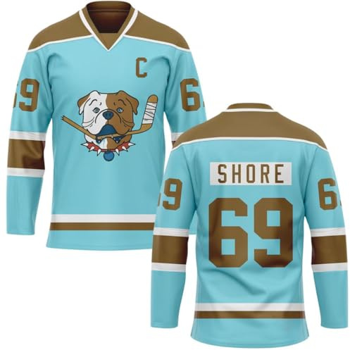 TronX Shore 69 Sudbury Blueberry Bulldogs Adult Fan Hockey Jerseys, Blue, Medium