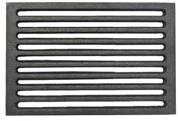 FIGEVIDA Griglia in Ghisa per Camino e Stufa a Legna e Pellet per Caduta Cenere e Aereazione (23,8 x 18,8 cm)