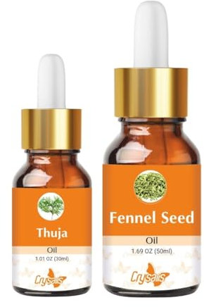 Crysalis Oil Bundles - Fennel Seed (Foeniculum Vulgare) 50ml & Thuja (Thuja Occidentalis L.) 30ml