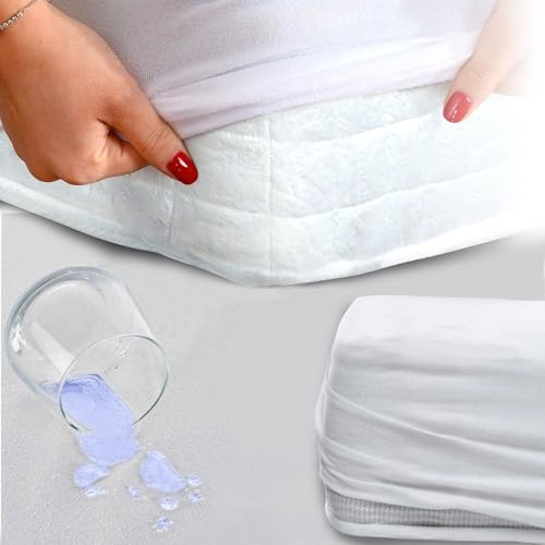 Eve Textile® Wasserdichter Matratzenschoner Matratzenauflage ÖKO-TEX 100 Inkontinenzauflage & Milbenschutz - Atmungsaktiver Matratzentopper Nässeschutz Bezug Maschinenwaschbar (1, 90x200 cm)