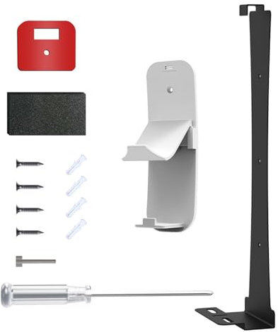 TEMOOUES Wall Mount Bracket Includes Controller & Headphone Holder Hanger Wall Mount Shelf Game Consoles Wall Mounting for P5