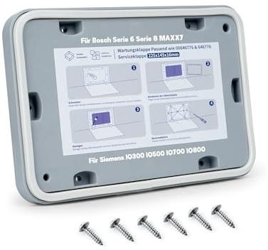 Wartungsklappe für Siemens Trockner Serviceklappe für Bosch - Ersatz für Siemens IQ300 IQ500 IQ700 IQ800 & für Bosch Serie6 Serie8 MAXX7 Wäschetrockner Klappe 646776 00646776 für Wärmepumpentrockner