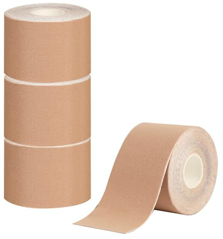 Kinesiology Tape,Kinesio Tape,3 Rollen,Spritzwassergeschützt,Elastisches Sportband - Schmerzlinderung Für Knie-,Schulter- Und Ellenbogengelenke,5cm x 5m