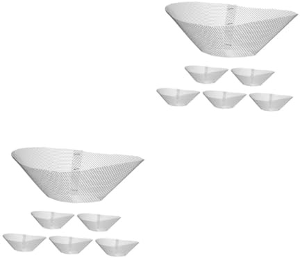 TEHAUX 12pcs Range Hood Filter Mesh Hood Grease Filter Replacement Element Bowl Shaped Design for Efficient Filtration