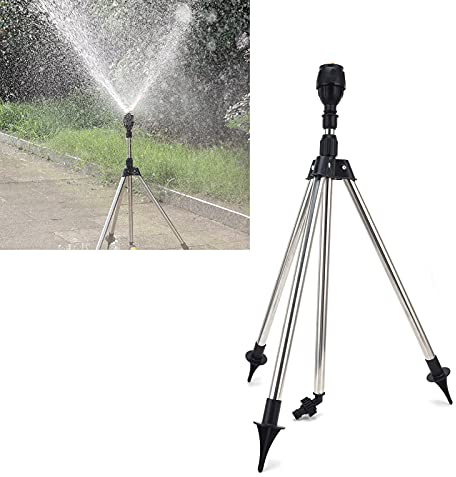 Arroseur rotatif à trépied, arroseur de jardin télescopique à 360 degrés, arroseur rotatif à pulsation pour pelouse grande surface, arroseur d'eau pour l'irrigation agricole de jardin