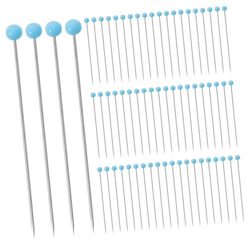Veemoon 500 Pièces Épingles à Coudre Tête Verre pour Broderie et Couture DIY Aiguilles de Fixation Acier Inoxydable pour Décoration Vêtement et Broche