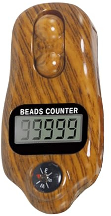 Yulokdwi Electronic Finger Counter - Adjustable Digital Beads Timer,Handheld Digital Clicker Electrical Counter for Men Women Prayer Meditation Relaxation Yoga Outdoors Sports