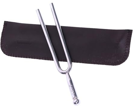 Gatuida Stimmgabel aus Edelstahl Internationaler Standard Klare Töne Langlebiger Klang Präzises Stimmgerät mit Schutzetui Geeignet für Saiteninstrumente Musiker und Musiklehrer