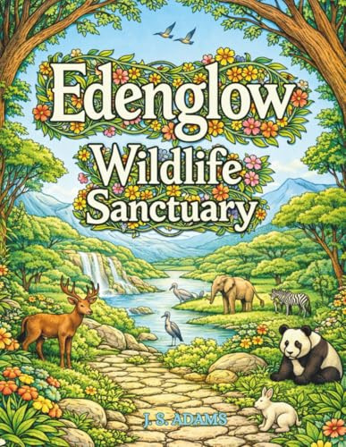 Edenglow Wildlife Sanctuary Coloring Book: A Maximalist World of Uncaged Animals, Living Landscapes, and Quiet Wonder