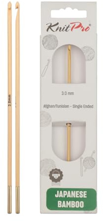 KnitPro Bambus Afghanisch/Tunesische Häkelnadel I 3,00 mm