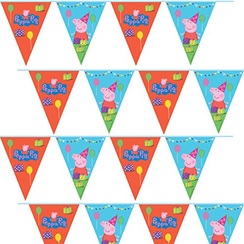 Generique Wimpel-Girlande Peppa Wutz