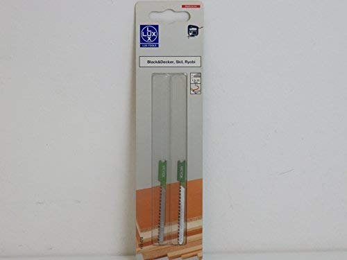 LUX 113078 Stichsägeblatt grob für Kurvenschnitt, konisch geschliffen, Black + Decker Aufnahme Black + Decker Zahnteilung 1,35 mm PROFI
