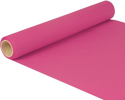 Chemin de table fuchsia, 500 x 40 cm, indéchirable