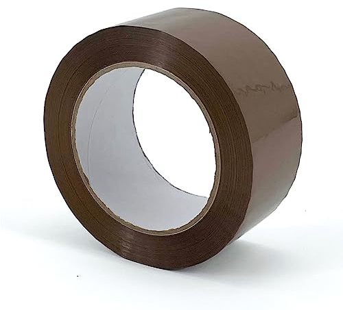 IMBALLAGGI 2000 - Nastro Adesivo Pacchi Marrone Polipropilene, 36 Pz 5cm x 132mtl x 76mm, Nastro Imballaggio per Scatole, Cartoni e Scatoloni per Trasloco e Spedizioni Resistente a Strappo Silenzioso