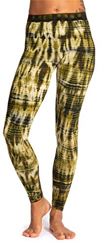 PANASIAM Yoga Leggings Damen - Batik Design Ocean - Sport Tights lang | Handgefärbtes Unikat, weicher High Waist Bund, Fitnesshose für Sport & Freizeit, atmungsaktiv, Viskose + Elasthan, Yogahose
