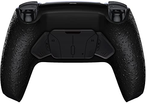 eXtremeRate Konfiguriert RISE4 Remap Kit für ps5 Controller BDM-030/040/050 Model,Upgrade Mapping Board&Rückplate Gehäuse/Case&Rücktasten Back Paddles für ps5-Texturiert Schwarz | Schutzhülle mit 4 Paletten für PS5 Controller BDM-030/040/050/060, verbesserte Karte, strukturiertes Schwarz
