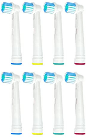 Brosses de rechange pour brosses à dents électriques Oral B Sparpack Brosse à dents à poils doux de rechange Tête de brosse à dents têtes interchangeables Kit de brosse à dents compatible avec tous