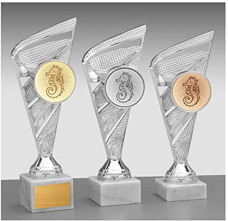 Seepferdchen Pokal - Schwimmabzeichen Trophäe für Kinder - Frühschwimmer