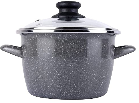 Olla k2 gransasso ø20cm con tapa de vidrio
