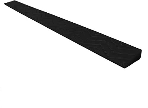 Türschwellenrampen, Tragbare Schwellenrampen, Rollstuhlrampe Tragbare Bordsteinrampe Für Kehrrobotertüren im Innenbereich, Rutschfeste, Solide Türschwellen-Rollstuhlrampe, Schneidbar ( Color : Negro ,