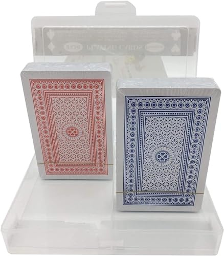 Générique Jeu de Cartes : 2 Lot de 56 Cartes, avec boîte idéal Poker,rami,Jeux de société - Cards Playing, Cartes de Jeu Premium, 56 Cartes x 2.