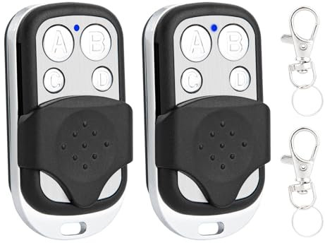 433MHz Fix Code Clone Garage Door Opener Remote Control Compatible with TORMATIC DORMA HS43-1E | HS43-2E | HS43-3E | HS43-4E | S43-1 | MHS43-1 | MAHS433-01 | MAHS433-04 Handheld Transmitter 2 Pieces