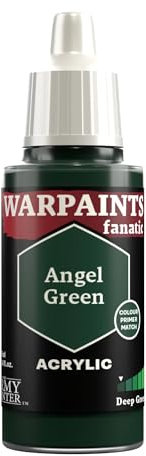 The Army Painter, Warpaints Fanatic Angel Green Single Acrylics, Miniature Hobby Painting, Quality Paint for Miniature Wargaming