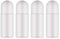 4 Stück Deoroller Zum Befüllen, Roll On Flaschen Flasche Leer, (50ml) Roller Flaschen Nachfüllbare Roll-On Deo-Flaschen Kunststoff, für Ätherische Öle, Parfüm, Hautpflegeprodukte