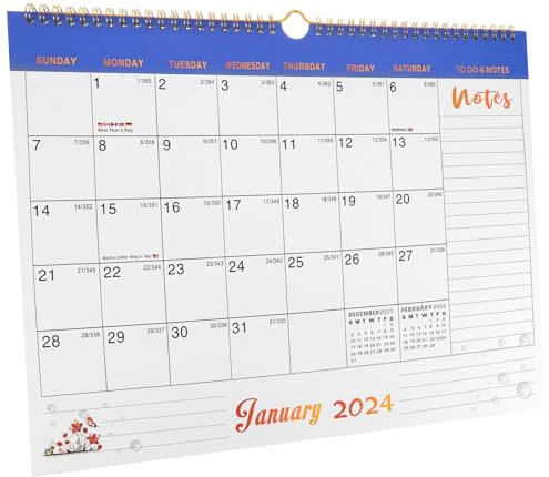 Parliky English Daily Hanging Wall Calendar Monatskalender Für Büro Und Zuhause Leicht Und Gedruckt Zur Planung Von Terminen Und Aufgaben