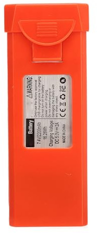 Tbest Drohnen-Lithiumbatterie, 7,4 V, 2200 MAh, Quadrocopter-Batterie, Ersatzteil, Ersatz für LYERC L900 PRO SE Quadrocopter (ORANGE)